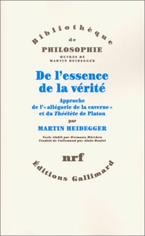 De l'essence de la vérité